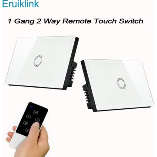 Eruiklink,AU US Standard,1 gang 2way ,smart home Automation,phone wireless remote control lamp light Switch via rm pro
