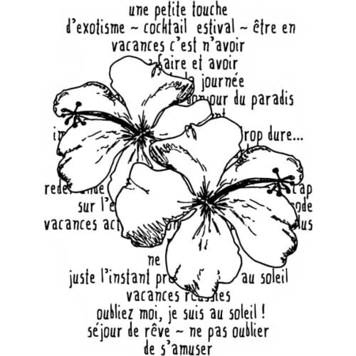 French Transparent Clear Silicone Stamp/Seal for DIY scrapbooking/photo album Decorative clear stamp M231