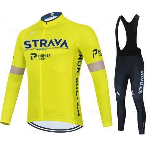 Team Breathable Long Sleeve Cycling Set Mountain Bike Clothing Autumn Bicycle Jerseys Clothes Strava Maillot Ropa Ciclismo