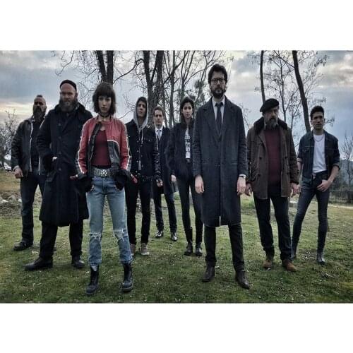 La casa de papel ,Diy Diamond Painting Money Heist TV poster Full Square Needlework Diamond Embroidery Painting Decor FH239