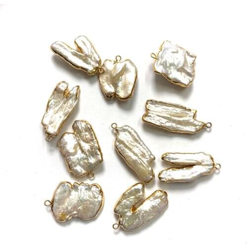 Trendy Irregular Shape Pearl Exquisite Pendant Beautiful Unique Design Charm Jewelry Holiday Gift Surprise Can Be Wholesale