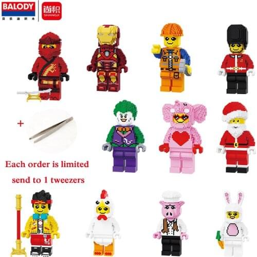 Balody Micro Building Blocks Set 3D Model Christmas Gifts for Kids Toys DIY Assembly Mini Legao Educational Toy for Children