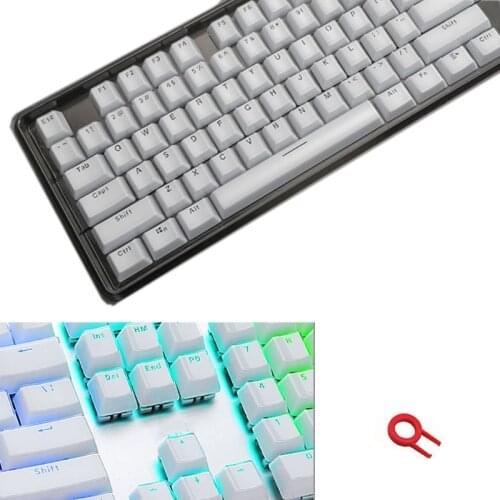 Low Profile Keycap Set for cherry MX Backlit Mechanical Keyboard Crystal Edge