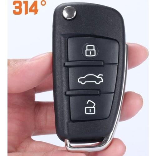 3 Button Folding Flip Remote Car Key Shell Case Replacement Gift Cancel Pin Screwdriver Battery Suit For AUDI A6L / A4L / Q7/TT
