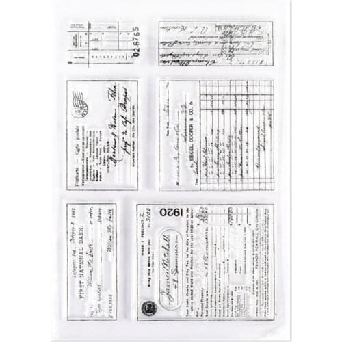 Retro Multi Element Scrapbooking Clear Stamps Elegant Frame Butterfly Flowers Leaves Letters Clear Stamps for Card Making and