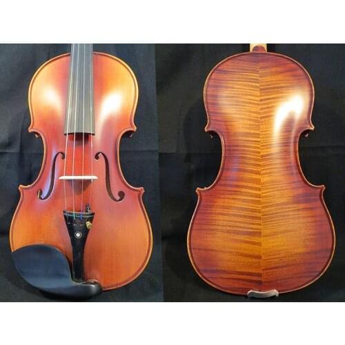 Hand-made Strad style SONG Brand flames maple 4/4 violin #14615