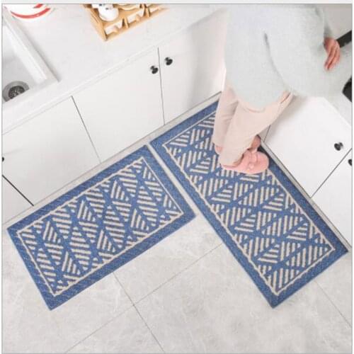 Entrance Door Mats Floor Mats Absorbent Non-slip Kitchen Mats Home Bedroom Bedside Floor Mat Long Shape Carpet Carpet Protector