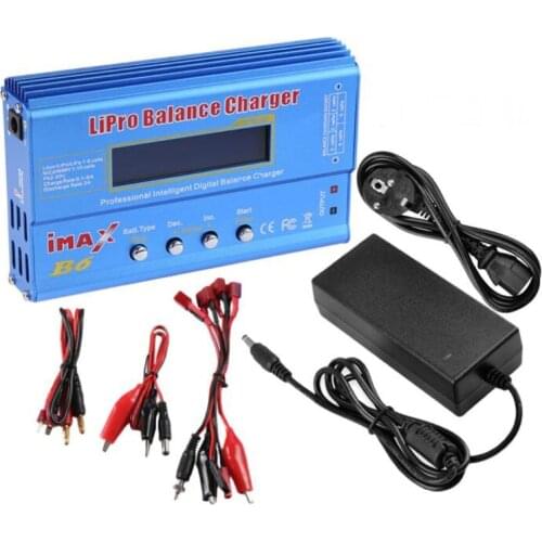 IMAX B6 80W Battery Charger Lipo NiMh Li-ion Ni-Cd Digital RC IMAX B6AC Lipro Balance Charger Discharger + Cable + AC Adapter