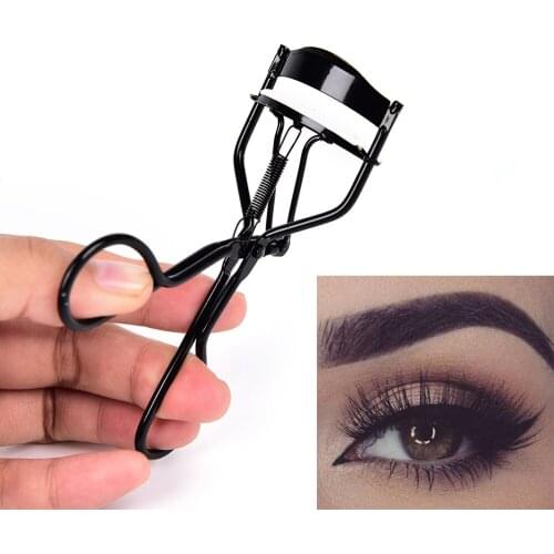 Women Lash Nature Style Stainless steel Curl Eyelash Curlers Black Beauty Tool