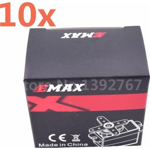 10Pieces Original Analog Servo Motor With Accessories EMAX ES3003 17g 4.8~6.0V 17g 3.0/3.5Kg 23T For RC Helicopter RC Airplane