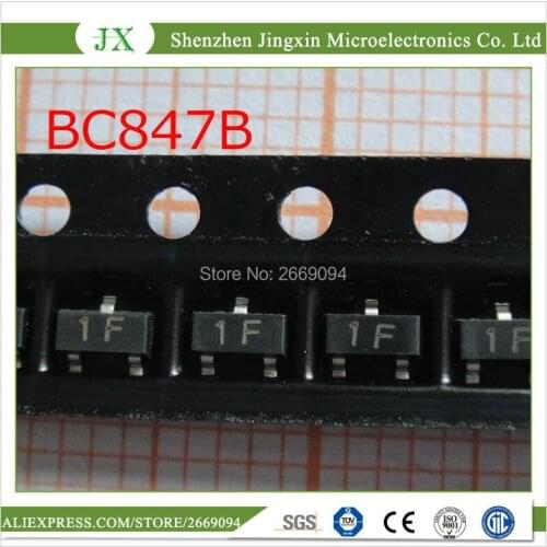 100PCS BC847B SOT23 BC847 SOT SMD SOT-23 1F new transistor