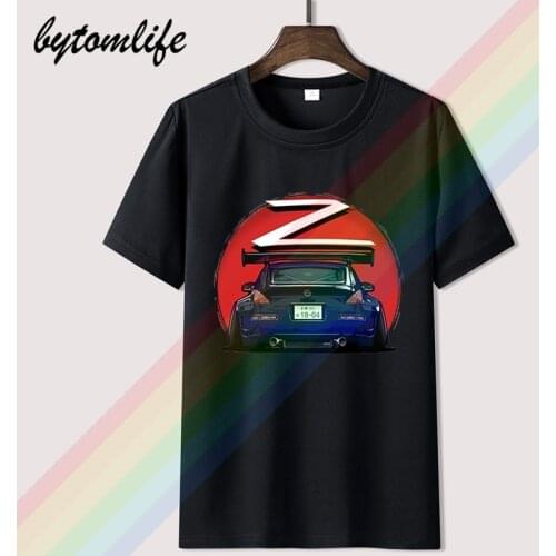 2021 new designer t shirt Funny Hip Hop Tee Shirt Nissan Fairlady 350Z Z33 Car Midnight Blue Man 100% Cotton Tee Shirt