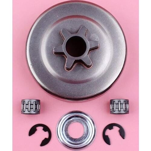 3/8 6T Clutch Drum Needle Bearing Sprocket Washer E-clip Kit For Stihl MS180 MS170 018 017 MS250 MS 230 210 025 023 021 Chainsaw