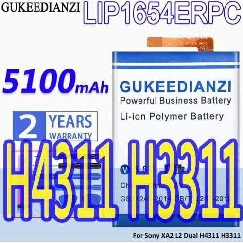 LIP1654ERPC For Sony Xperia XA2 L2 H4311 H3311 H4331 4800mAh Mobile Phone Replacement Battery