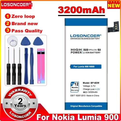 3200mAh BP-6EW Battery for Nokia Lumia 900 Battery N900 BP6EW with Tracking Number