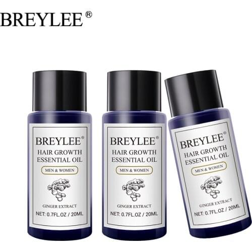 BREYLEE 3PCS Hair Growth Essential Oil Fast Powerful Hair Products Hair Care Prevent Baldness Anti-Hair Loss Serum Increase Hair