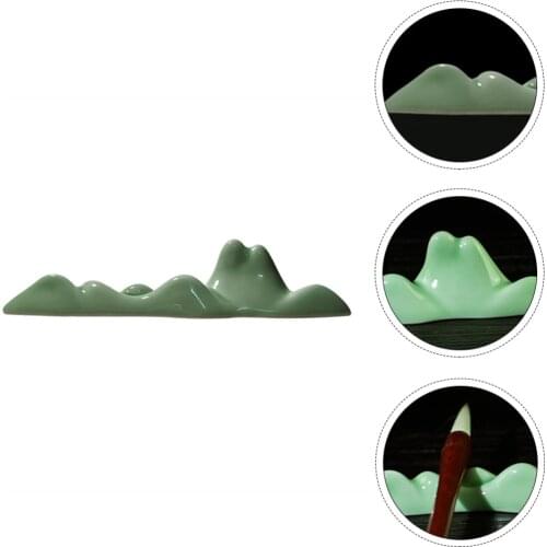 Ceramic Calligraphy Brush Holder Chinese Brush Rack Painting Brush Rest