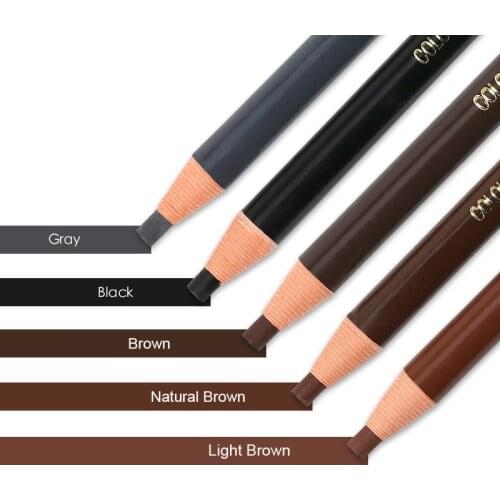 12pcs/lot Eyebrow Pencil Longlasting Waterproof Eyebrow Pencil Easy to Wear Cosmetic Makeup Tools Microblading Supplies