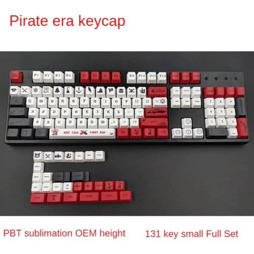 Pirate age theme keycaps PBT sublimation OEM height keycaps for ikbc Aiku Cherry Fei Erke and other mechanical keyboards