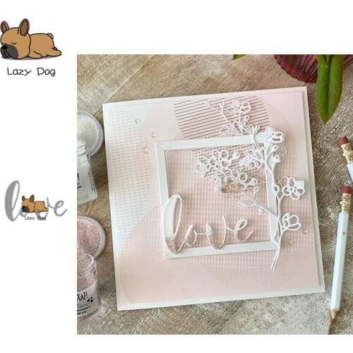 Love Word Letter Metal Cutting Dies Scrapbooking Stencil DIY Decorative Craft Embossing Die Cuts Card Making New Dies For 2020