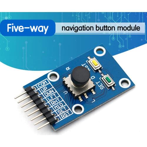 Five Direction Navigation Button Module for MCU AVR Game 5D Rocker Joystick Independent Keyboard for Arduino Joystick Module