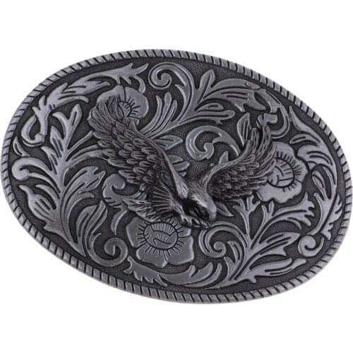 Men Vintage Zinc Alloy Hawk American Western Cowboy Cowgirl Soaring Eagle Belt Buckle