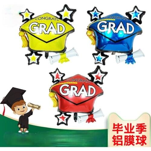 Graduation season balloon decoration background wall layout aluminum film balloon classmate meeting graduation photo venueLayout