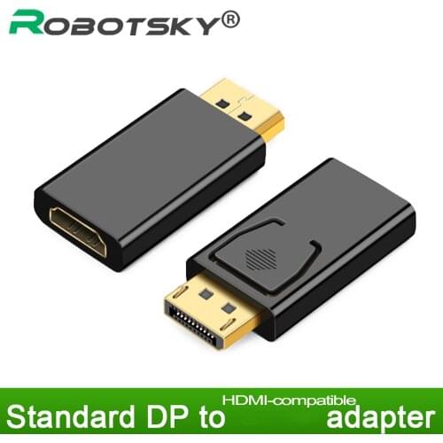 DisplayPort to HDMI-compatible Adapter Converter Display Port Male DP to Female HD TV Cable Adapter Video Audio For PC TV