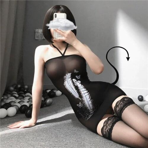 Different Style Print Dress Women Lingerie Porno Sweet Clothes Transparent Nightdress Sexy Underwear Lenceria Babydolls Chemises