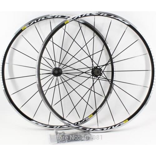 New 700C Aksium Race Road bike 6061 Aluminum alloy bicycle wheelset alloy clincher rims use for 8/9/10/11S QRM FTS-L Free ship