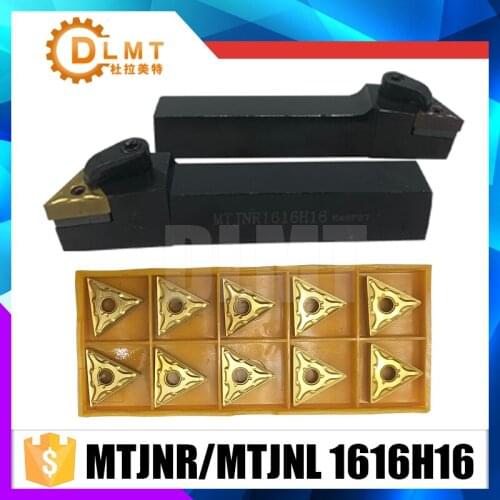 External Grooving Turning Lathe Bar MTJNR1616H16 MTJNL1616H16 Tool Holder Set
