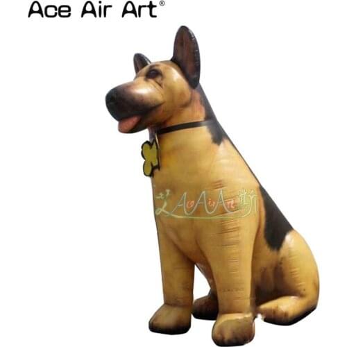 High quality inflatable animal /simulation dog /inflatable simulation wolf dog