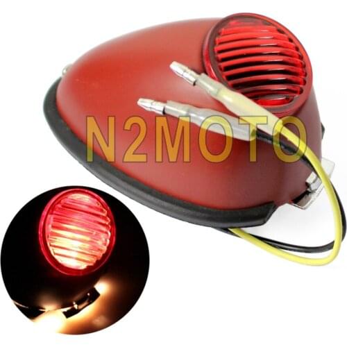 For Retro Ural K750 KS750 BW40 Zundapp BMW Motorcycle 12V Rear Light Fender Mount Side Indicator Light
