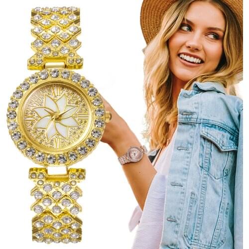Women Bracelet Watches 2021 Fashion Shining Ladies Wristwatches Luxury Gold Stainless Steel Female Quartz Watch Silver Clock