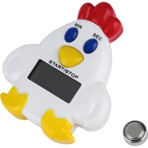 1pcs Mini Family Reminder Cartoon Chicken Kitchen Timer 99 Minute 59 Seconds Cooking Mechanical Timer Alarm Bell Drop Shipping