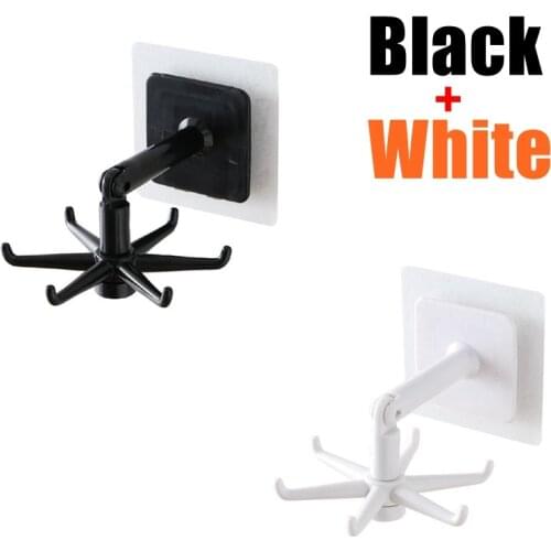 Kitchen Hook Organizer Rack 360 Degrees Rotatable Accessories Organizer Estante organizador de gancho Cupboard Storage Hooks