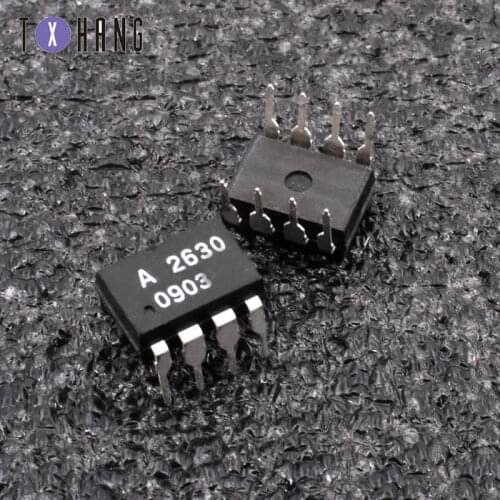 5PCS A2630 HCPL-2630 DIP-8 8 HIGH SPEED-10 MBit/s LOGIC GATE OPTOCOUPLERS diy electronics