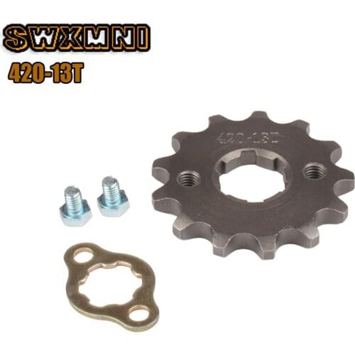 Brand New420 Chain 13T 17MM 20mm Front Engine Sprocket Cog Fit Motorcycle ATV Gokart 50cc 70cc 90cc 110c 125cc Pit Dirt Bike