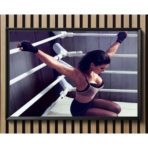 D1180 Gina Joy Carano Star Sexy Beautiful Girl Model Silk Fabric Poster Art Decor Indoor Painting Gift