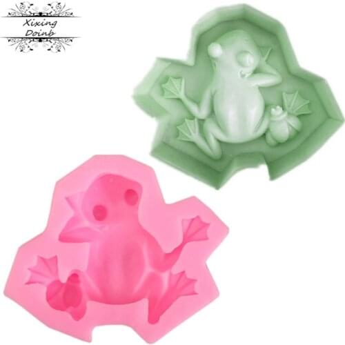 DIY frog shape silicone mold soft candy chocolate cake mold kitchen cooking cake decorating tool