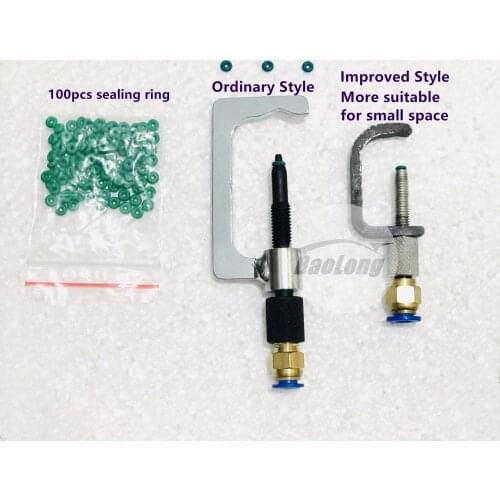 Diesel common rail injector clamp fixture, fuel injector repair tool, 4mm sealing ring for oil return collector and clamp