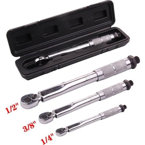 1/4 3/8 1/2 Inch Torque Spanner Ratchet Wrench Bike Kit Repaire Tool Mechanical Quick Release Multifunctional Tools