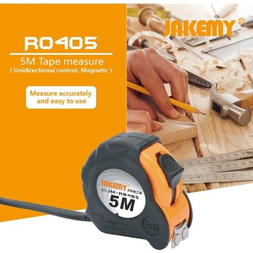 JAKEMY 5 Meter High Quality Steel Materials Stainless Steel Tape Measure Tool Woodworking Tools Steel Tape Ruler