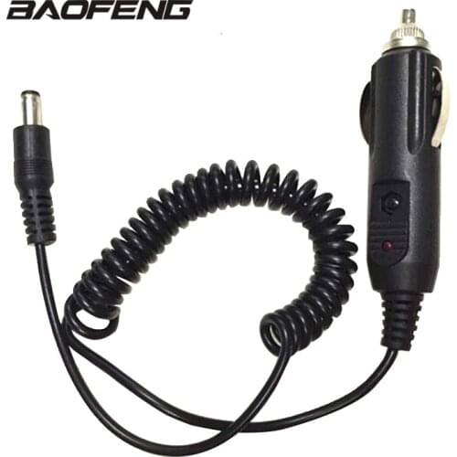 Car Lighter Slot Charger Cable For Baofeng UV-5R UV-5RE 5RA Walkie Talkie Charge Base 12V DC Power Charging for Radio Cord
