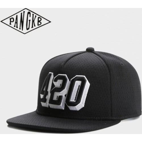 PANGKB Brand 420 FO TWENNY CAP black ventilation quick drying snapback hat adult headwear outdoor casual sun baseball cap bone