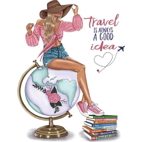 Cool Patch For Clothes Books Woman Patches Diy Heat Transfer Garment Accessory New Washable Iron On Patches