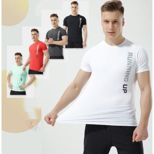 Summer Quick-drying Tshirts Ice Silk Mesh T-shirts Mens Loose Sports Tshirt for Male Bottoming Shirts Short-Sleeved M-3XL