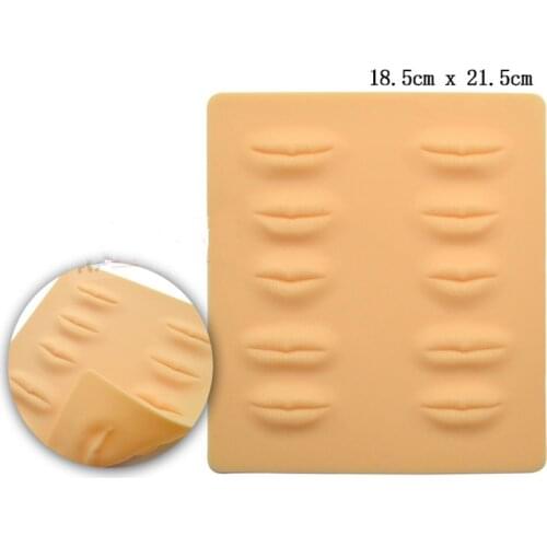 1pc Cosmetic 3D Tattoo Practice Skin Permanent Makeup Blank lips Practice Skin training fake tattoo Lip practice skins