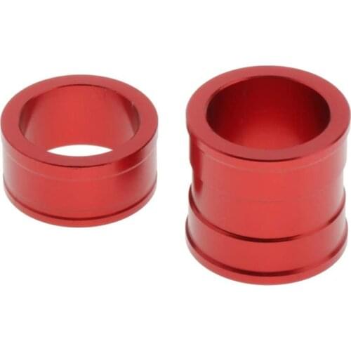 Front Wheel Axle Spacers Kit for Honda CR125 CR250 CRF250R CRF450X CRF450R Dirt Bike - Motorcycle Tires Accessories (Red)