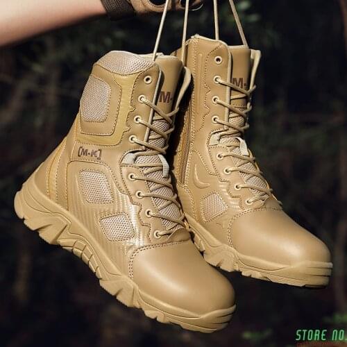 Men Tactical Military Boots Special Force Desert Combat Army Boots 2021 Outdoor Hiking Boots Ankle Shoes Men Work Safty Shoes
